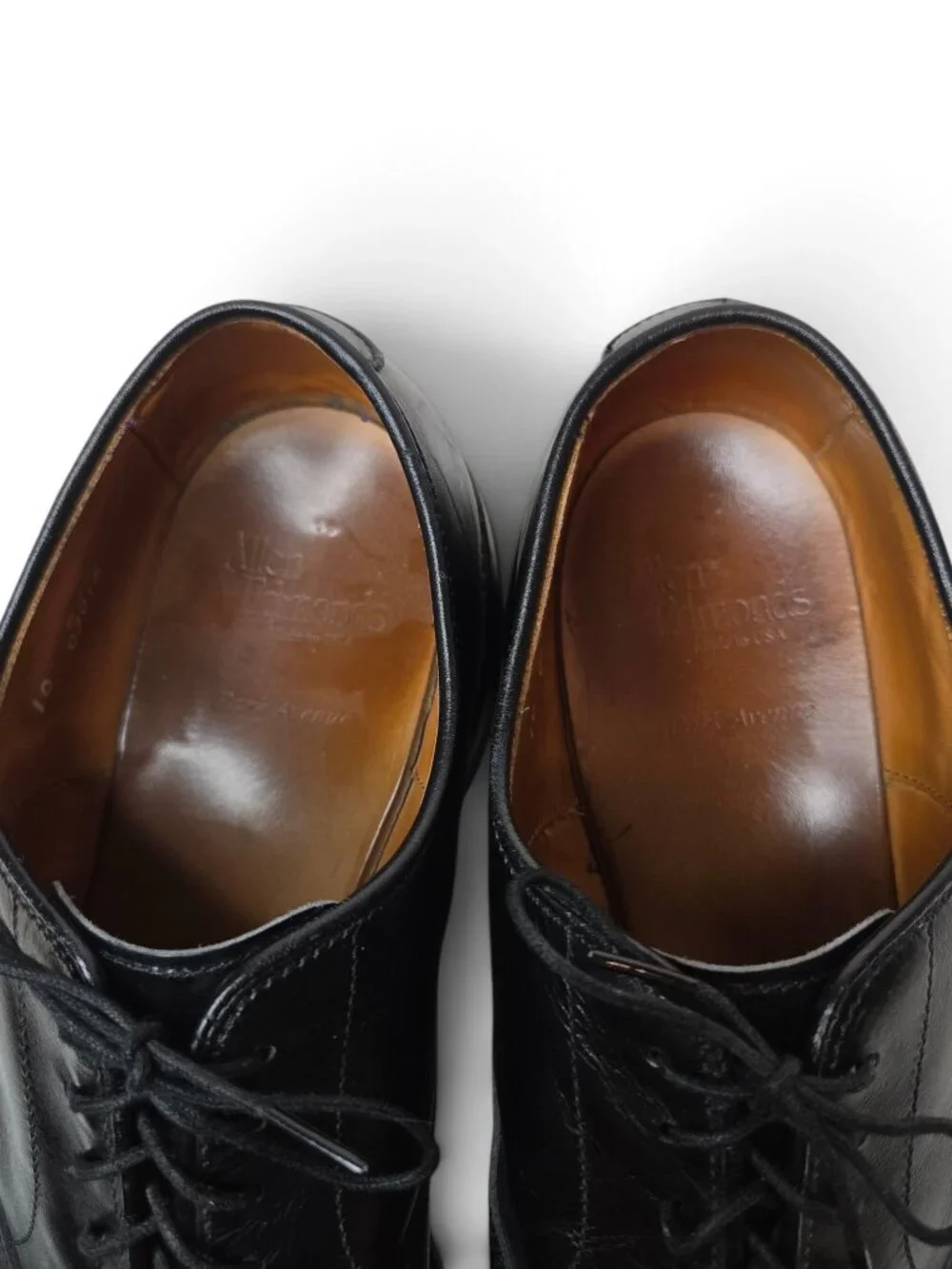 Allen Edmonds Park Avenue Dress Shoes Cap Toe Black Leather Office Dressy 10